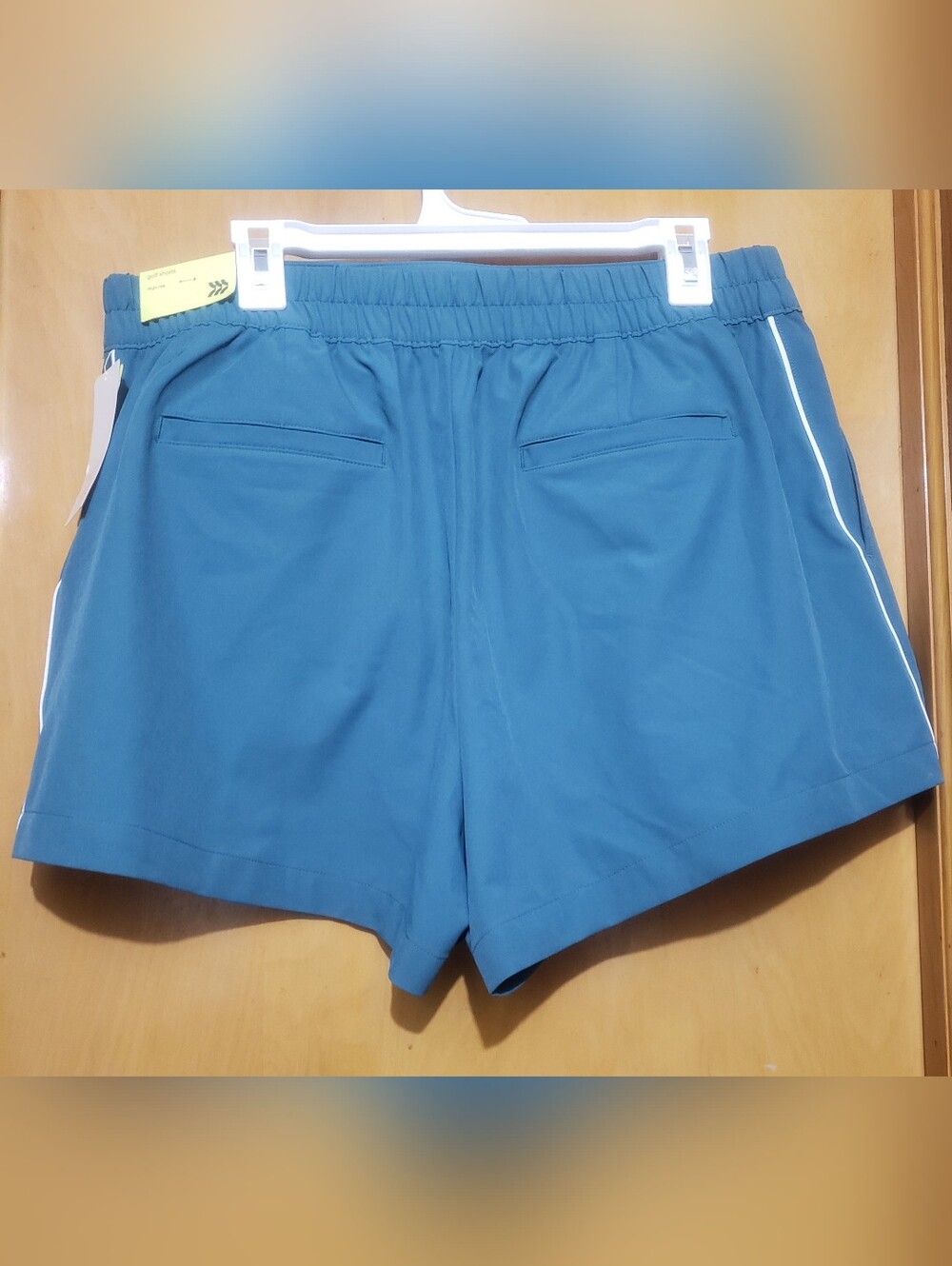 all in motion Teal High-Waist Women's Golf Shorts - Picture 2 of 5